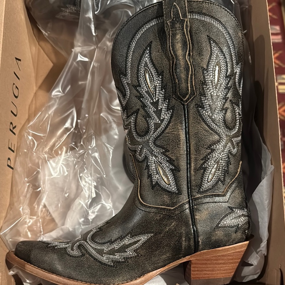 Embroidered Western Cowboy Boots Dan Post - Picture 10 of 10